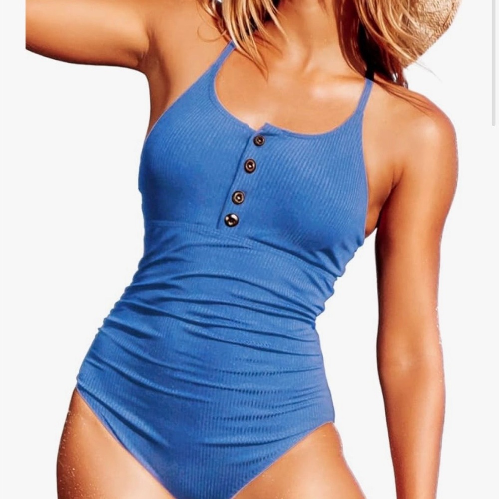 NWT - Ribbed One Piece with Tummy Control